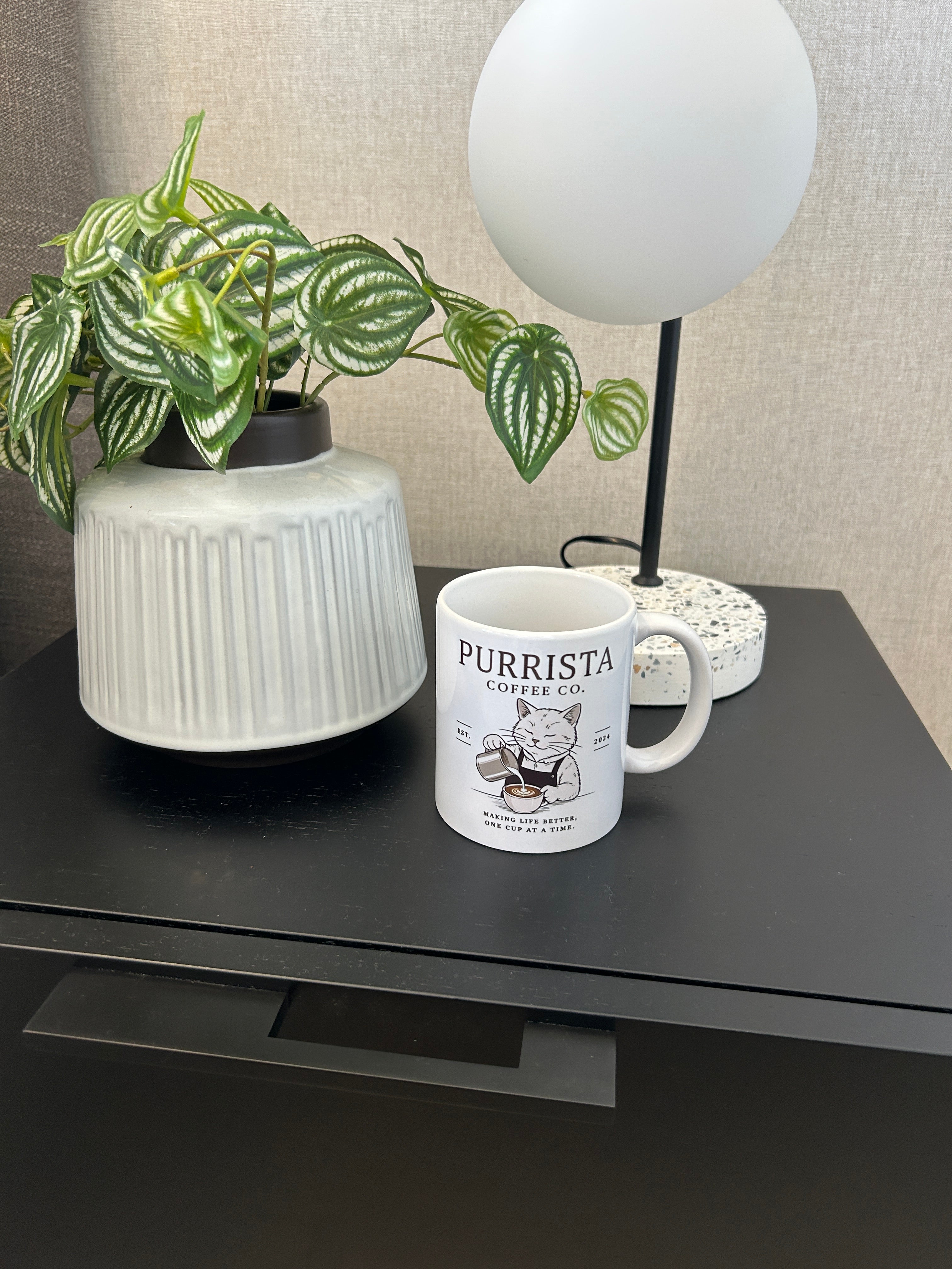 Purrista Coffee Mug – Cute Ceramic Mug for Cat & Coffee Lovers