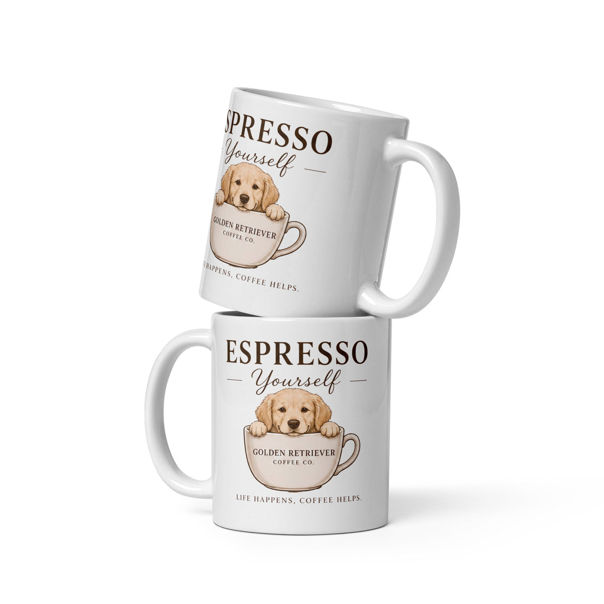Golden Retriever Gift Set Mug and Tote